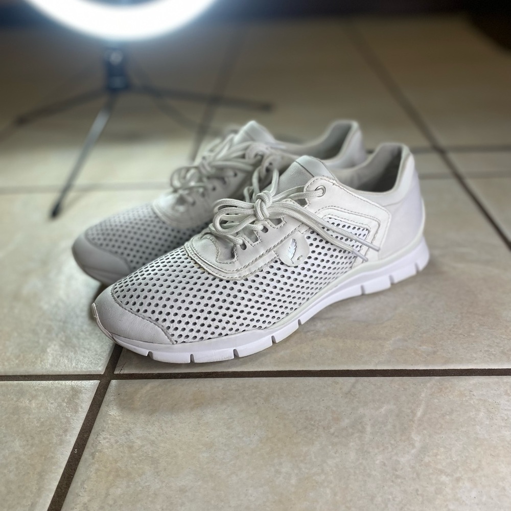 Geox Respira Women's Comfort Walking Sport Shoes Taupe Woman’s Size 7 Rare View 2
